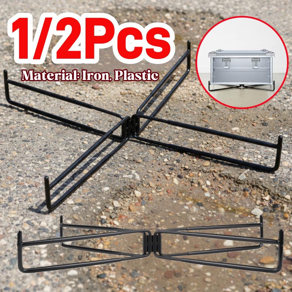 Multifunctional Outdoor Cooler Stand Holds Coolers/Buckets/Storage Boxes Foldable Insulated Base for Camping BBQ Folding Frame