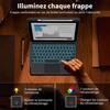 Custodia con Tastiera per iPad Air 11" (M4/M3/M2) / iPad Air 4/5 10,9" - Ecopelle Blu con Tastiera + Mouse + Penna