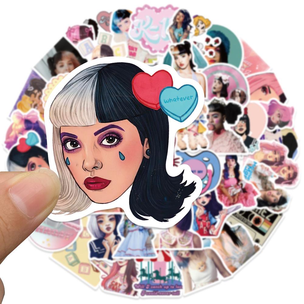 10/30/50pcs Singer Melanie Martinez Cartoon Stickers Aesthetic DIY Guitar Phone Scrapbook Suitcase Cute Graffiti Decals Toy Gift