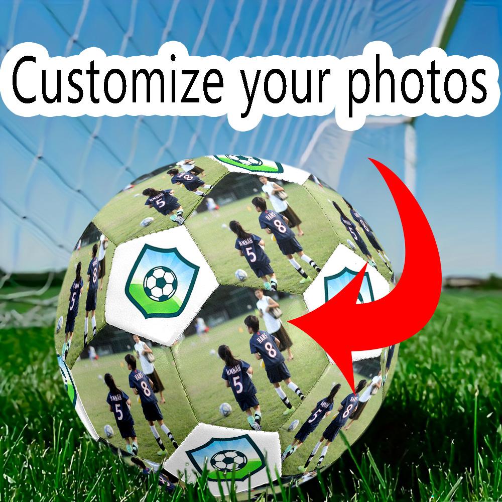 Soccer Match Friendship Customizable photos Size 5 Soccer football Machine Sewn Indoor/Outdoor Training and Matches Personalized Printing soccer