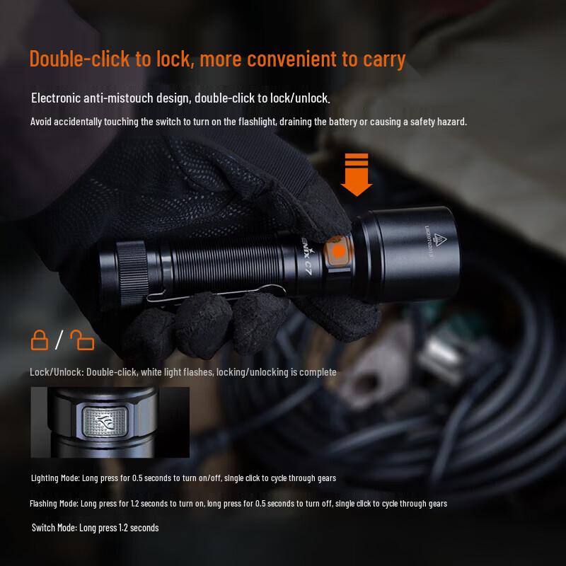 FENIX C7 Rechargeable Tactical Flashlight