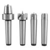 4ks MT2 Soustružnický nástroj na dřevo Hrotový otočný hrot Sada Kuželový nástroj pro obrábění dřeva a kovu Nudný koník Soustruh Frézování