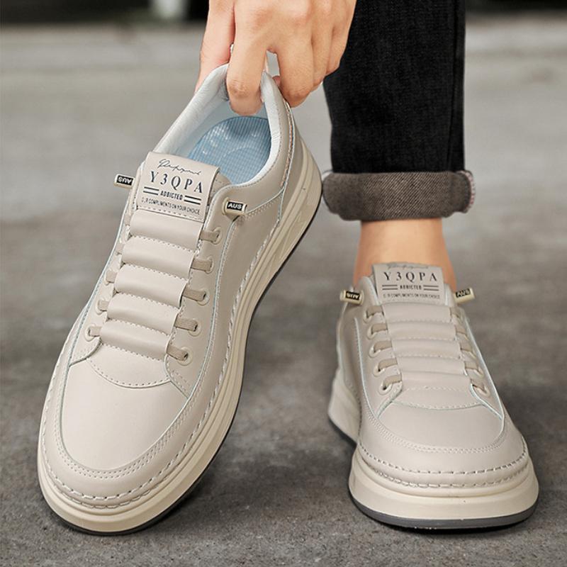 Fashion Men's Casual Shoes Spring and Autumn Breathable Leather Sneakers for Men Versatile Sports and Leisure Shoe Zapatillas De Deporte