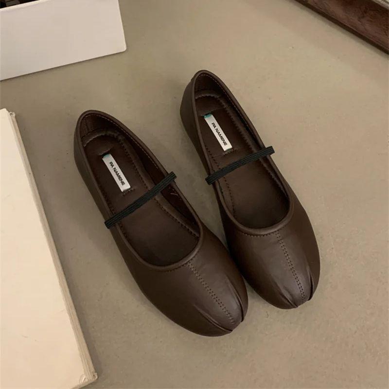 Fashion Bailamos Women Flats Fashion Round Toe Shallow Slip On Ladies Elegant Ballerinas Shoes Casual Dress Ballet Shoes Mujer