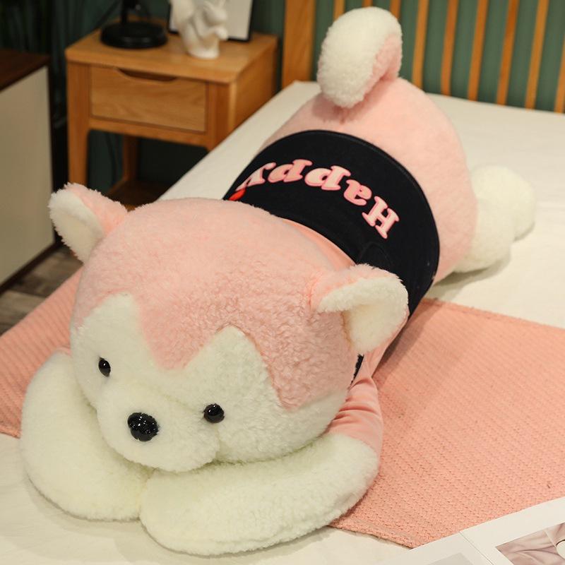 Large Couple Husky Doll Plush Toy Dog Doll Girl Sleeping Soothing Pillow Muppet Doll