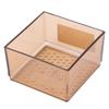Brown Drawer Organizer PS Material Flatware Tray Simple Kitchen Organizer Box  For Drawer Use