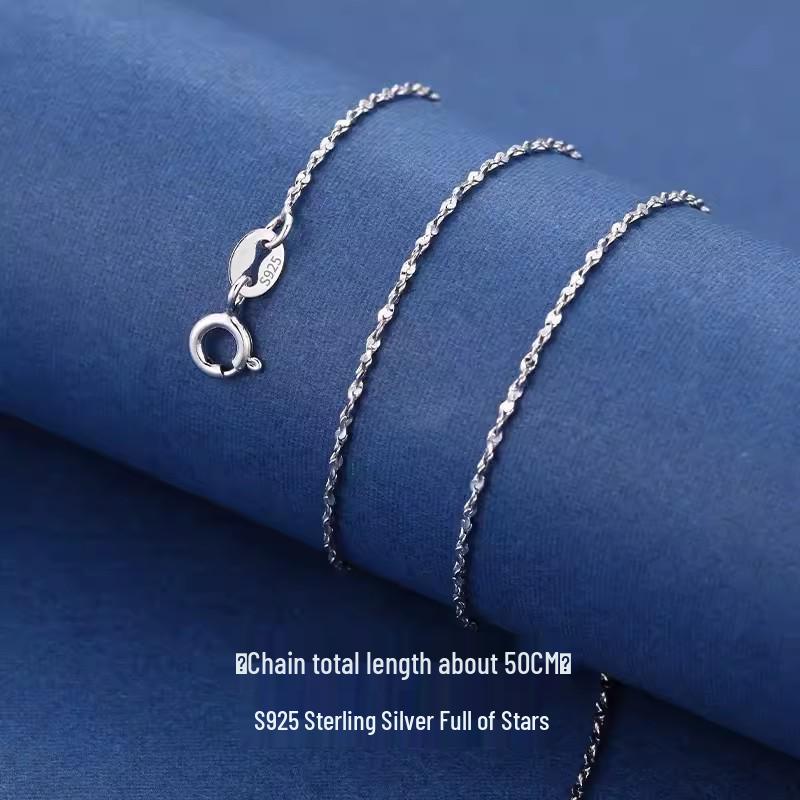 Collana Versatile per Clavicola - Sostituzione Catena Semplice Ossa di Serpente, Senza Ciondolo, Spedizione Gratuita