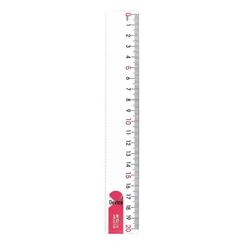 Mornsun Draping Rabbit Transparent Wavy Ruler 15/20CM - Perfect for Students & Drawing