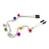 Colorful Bells Body Jewelry Chain with Adjustable Clips Clamps