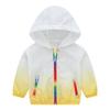 Children's Summer Hooded Breathable Sunscreen Long Sleeve Lightweight Zipper Jacket
