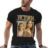 Vintage Victoria Pedretti Tshirt High Elasticity Sports Tee Shirt