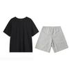 Li-Ning American Letter Casual Short Sleeve Elastic Waist Solid Color Shorts Sports Suit Unisex suit YHSV367-2+YKSV131-1