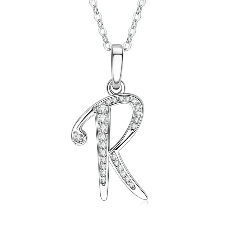 2025 New 26 Letter Zircon Necklace Design, Trendy English Pendant, Fashionable Temperament, High-end Personality, New Necklace