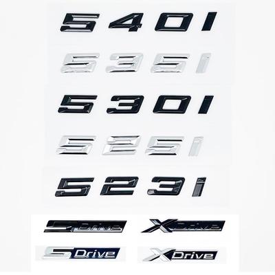 Old Style Letter Emblem Sticker for BMW 5 Series E60 E61 F10 F11 G30 - 520i 523i 525i 528i 530i 535i 540i Trunk Decal Up2