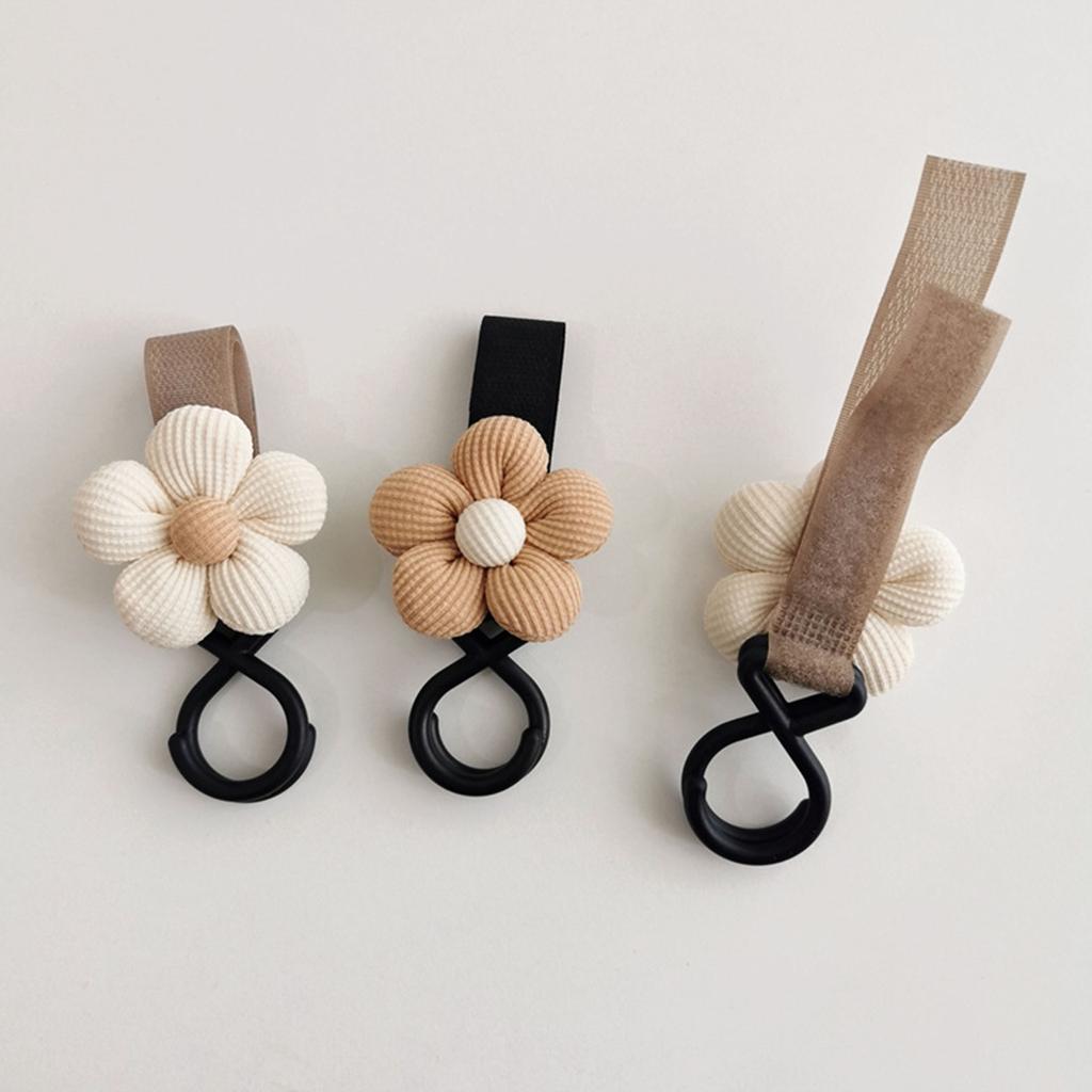 Convenient Floral Baby Stroller Hook Durable & Versatile Pushchair Hook Stroller Attachment for Various Stroller Styles