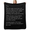 The Shape of the Ruins (big) Throw Blanket Shaggy Furry Soft Blanket for Bedroom Living Room