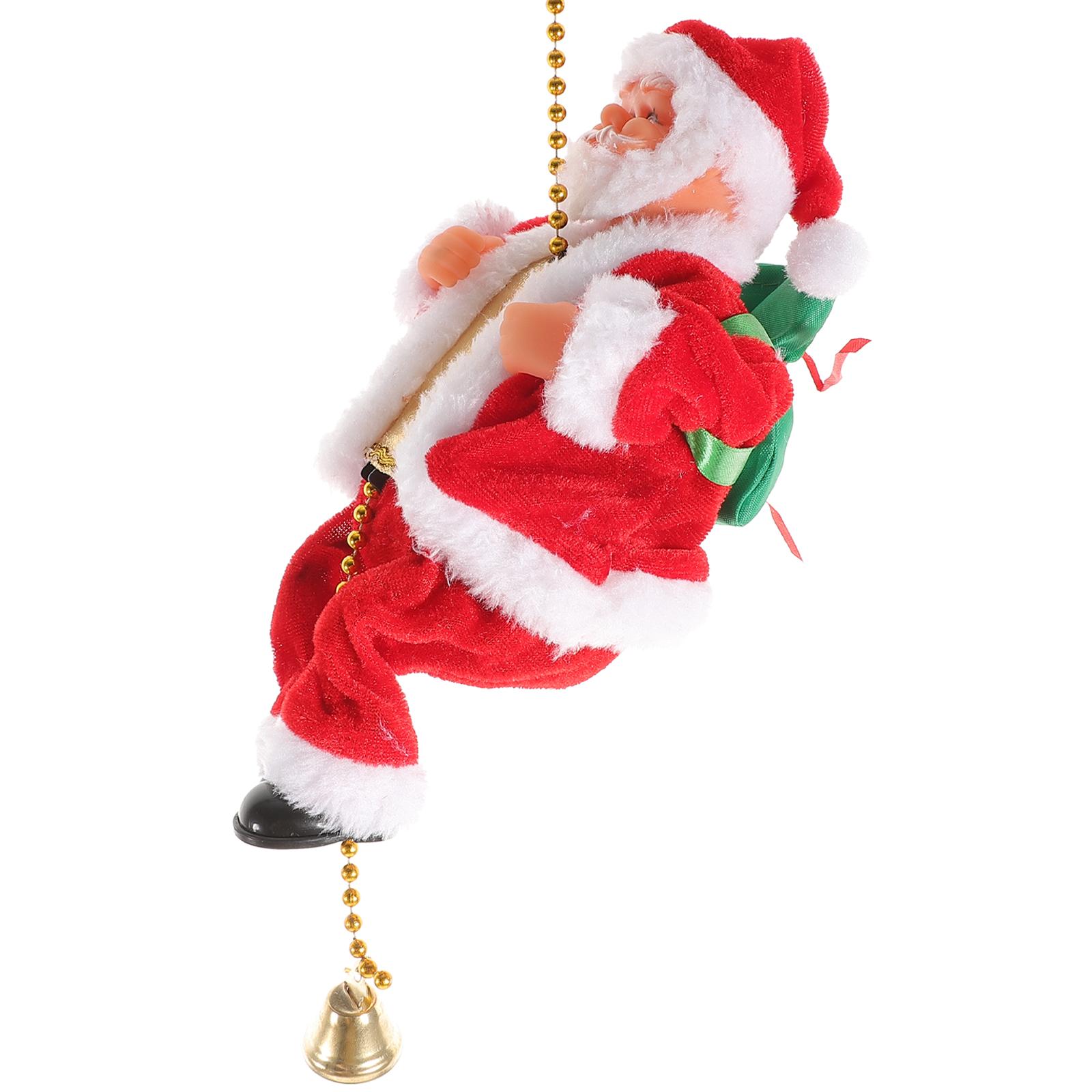 

Электрическая Рождественская вечеринка Украшение Санта Рождественская Подвеска Игрушка Украшения Игрушки Музыка M красный