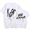 Korn Music Concert World Tour Pure  T-Shirt Personalized Street Versatile 2024 Summer Fashion T-Shirt