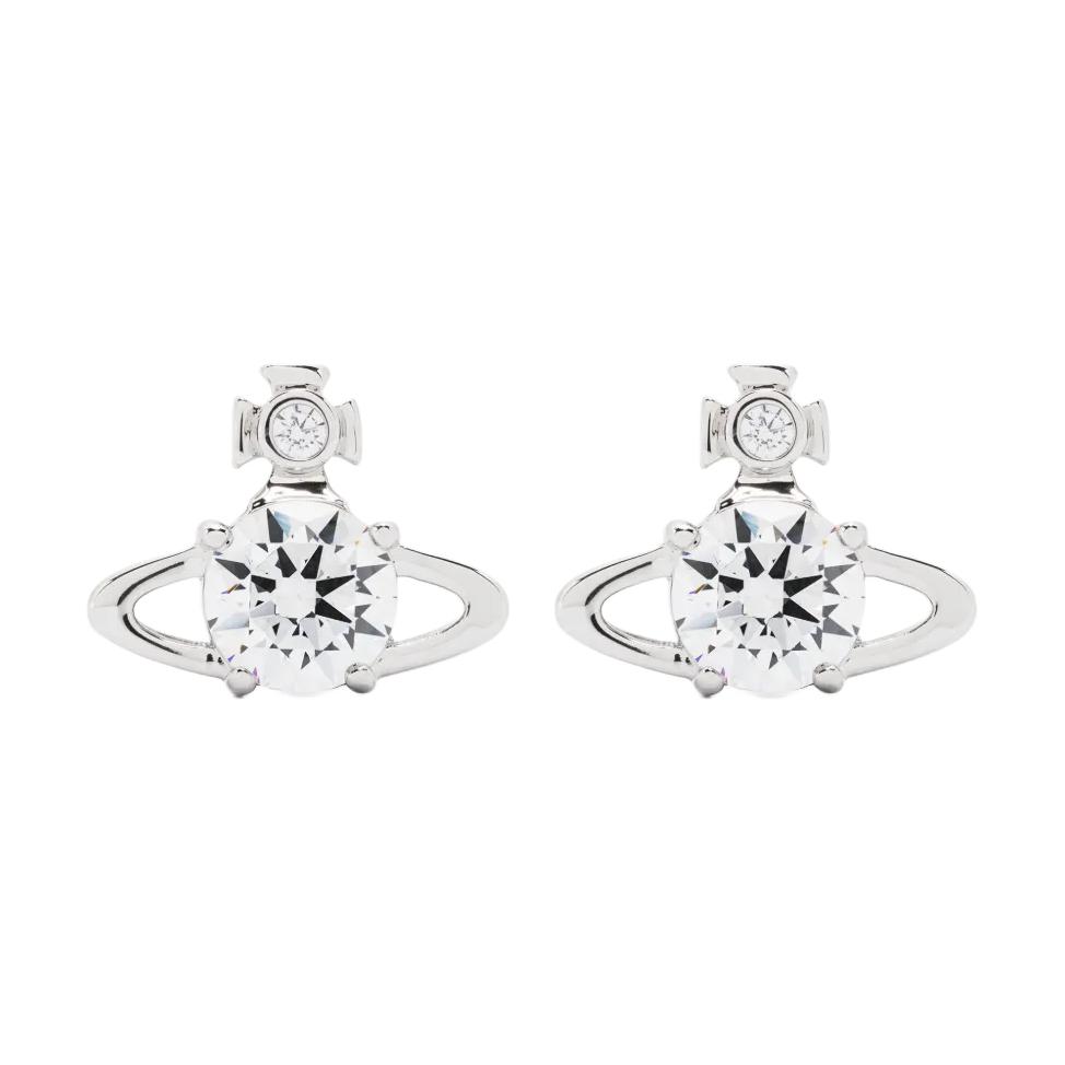 

Vivienne Westwood Decorative Design Brass Earrings Women earrings Silver 6201007002P102SM Basic Packaging-Dust Bag+Box
