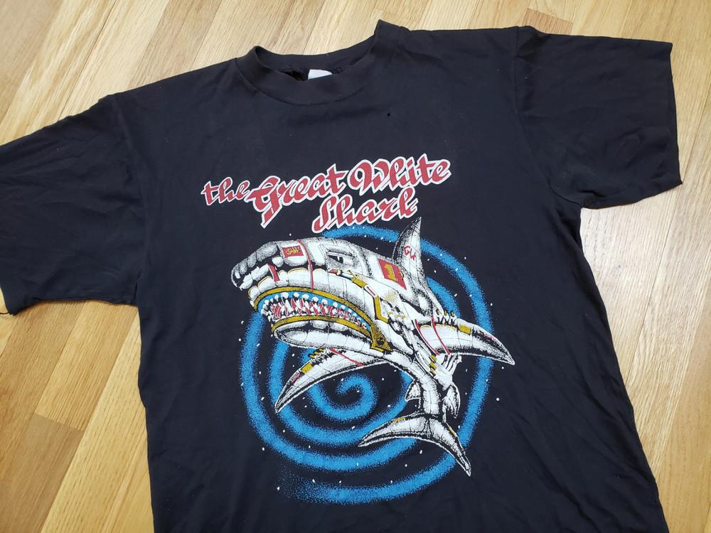

Hot The Great White Band Shark Shirt Unisex Concert S-5XL DO729 Unisex T-Shirt XXL