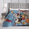 Cupheads Blanket Cover Great Retro Game Flannel Throw Blanket Summer Air Conditioning Personalised Soft Warm Bedspreads,