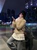 A/W 2025 Women's Thermal Fleece High-neck Layered Lace Turtleneck