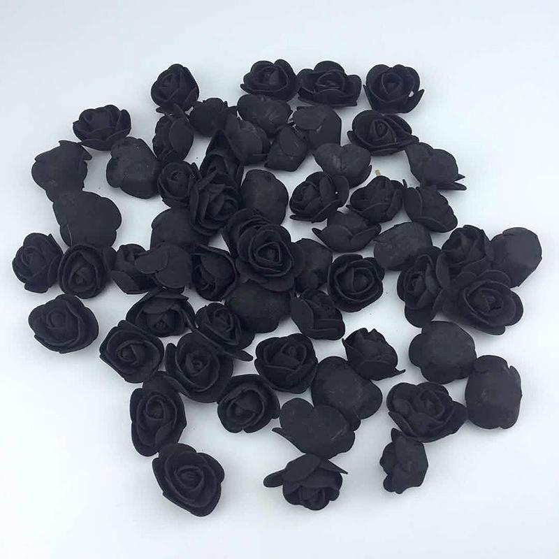 Uflower 100Pcs Artificial Foam Rose Flowers Head PE Fake Flower for Wedding Party Home Dceor DIY Bear Rose Valentines Day Gifts