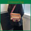 Tassel Pattern Wavy Single Shoulder Underarm Bag Ethnic Style Women Fashion Gift