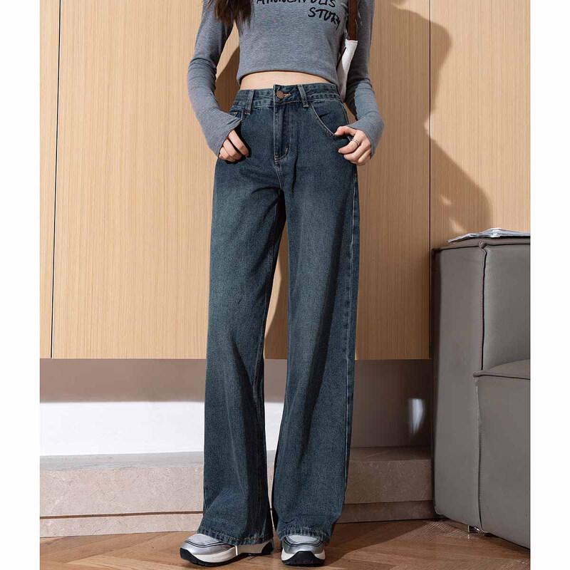 

TonLion Women s Color-Block Pocket Wide-Leg Denim Jeans 25