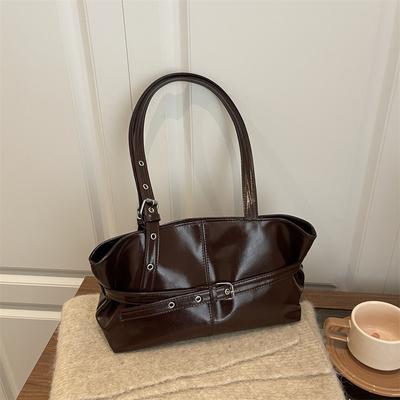 Winter Style Women's Retro Minimalist Tote Shoulder Bag 2025 Autumn Large Capacity Commuting Top-Handle Hand Bags for Women