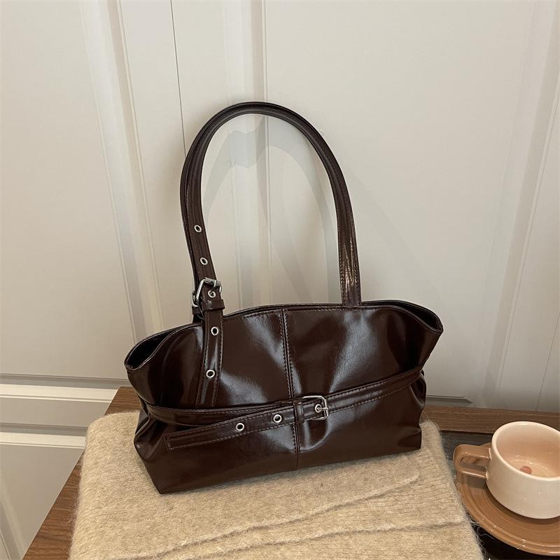 2026 Neuer Stil Damen Retro Minimalistisch Tragetasche Schultertasche 2026 Herbst Große Kapazität Pendler Obergriff Handtaschen für Damen