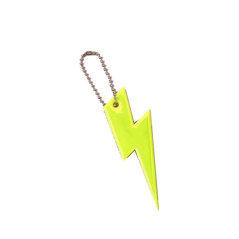3Pcs Reflective Pendant Safety Warning Reflective Keychains for Kids Bag Backpack Riding Cycling Night Glowing Hanging Strips