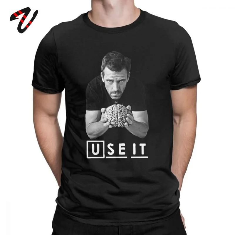 House MD Męska Koszulka DDrr House Użyj tego Zabawne Góry Bawełniana Koszulka z Krótkim Rękawem Niestandardowa Męska Koszulka Letnia Streetwear Duży Rozmiar