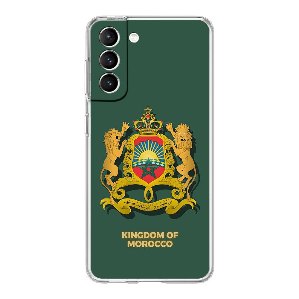 Moroccan flag Maroc Morocco passport Phone Case For Samsung Galaxy S25 S24 Plus S23 FE S22 S21 S20 Ultra 5G S10 S10E Clear Cover