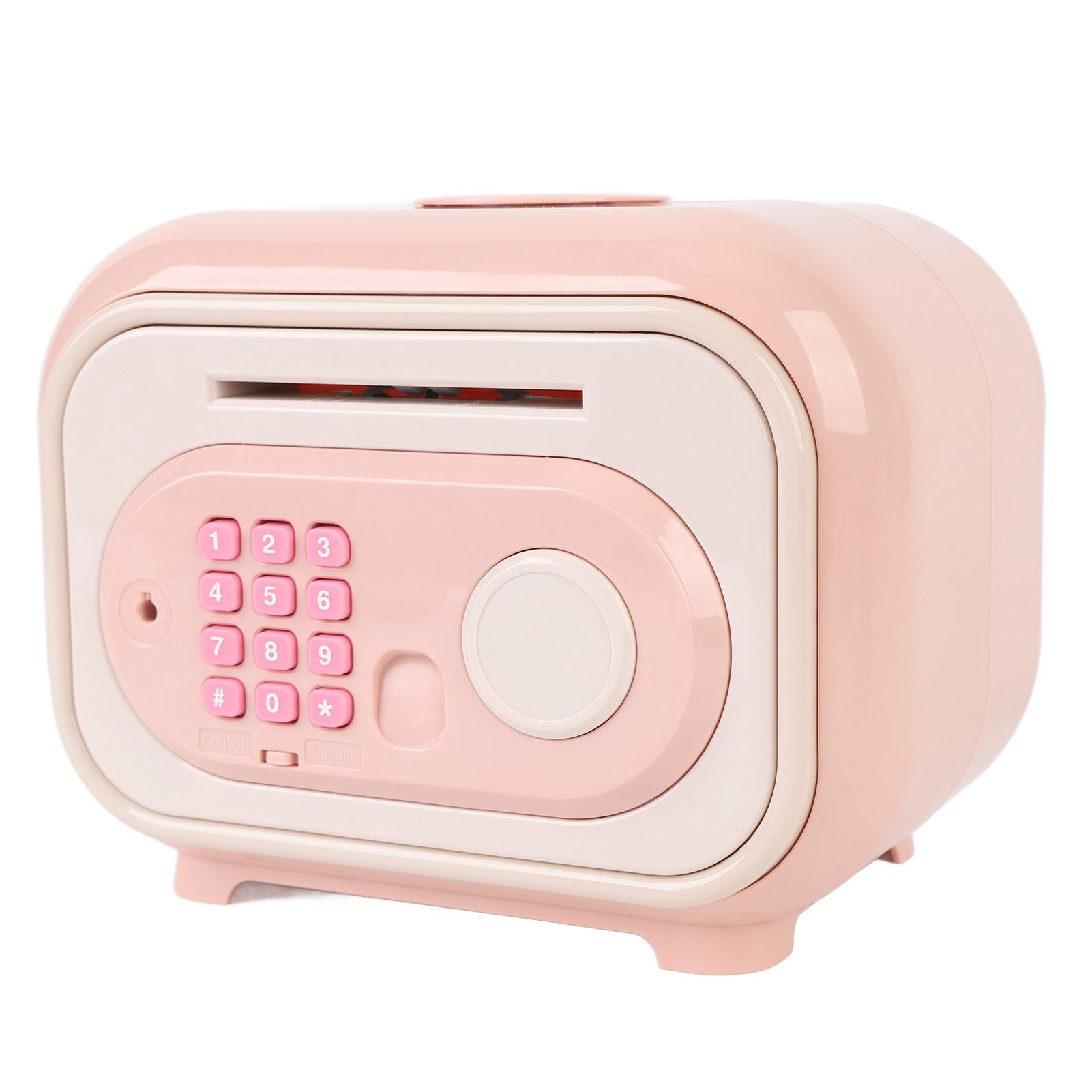 

Kids Bank Unbreakable Password Saving Box Automatic Rolling Electronic Safe Bank for Boys Girls with Sticker