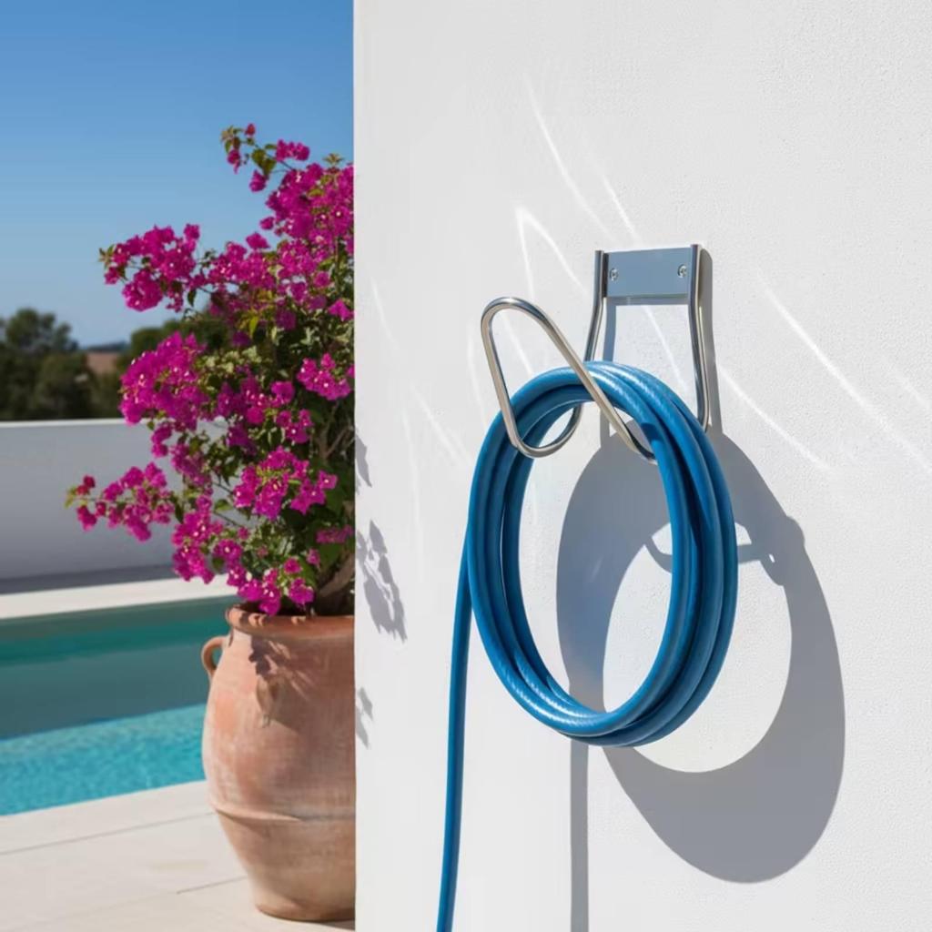 Garden Hose Hanger Stainless Steel WallMounted Holder Hook RustResistant for Gardeners,