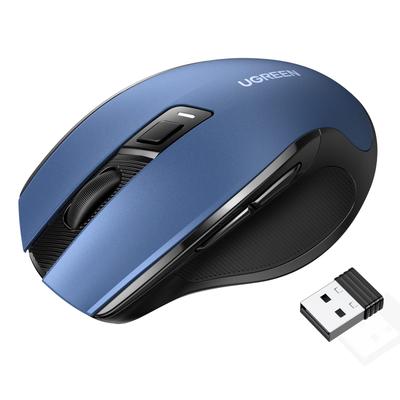 Ugreen Wireless Bluetooth 6 4000 5 DPI Battery Compatible with Windows and Blue Mouse, & 2.4GHz, Silent, Buttons, DPI, Levels, Operated, PCs,