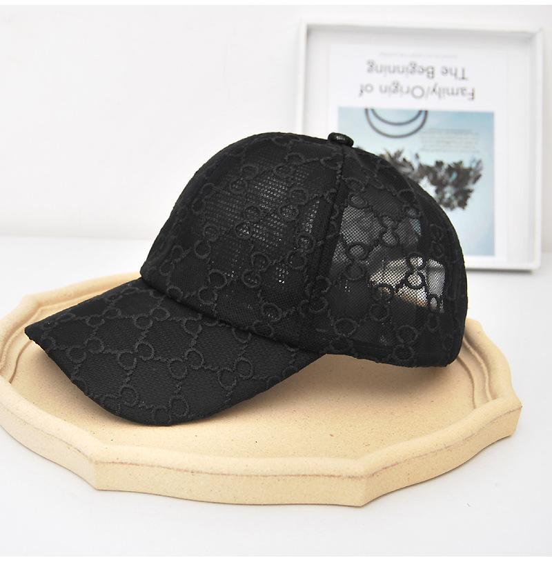 

2025 новая бейсболка женская летняя тонкая сетчатая дышащая шляпа солнцезащитная модная кепка шляпа от солнца Adjustable чёрный