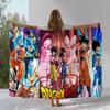 Anime D-Dragon Ball Game Cartoon Flannel Blanket,Ultra Soft Warm Plush Throw for Home Bedroom Bed Sofa Cover Office Camping