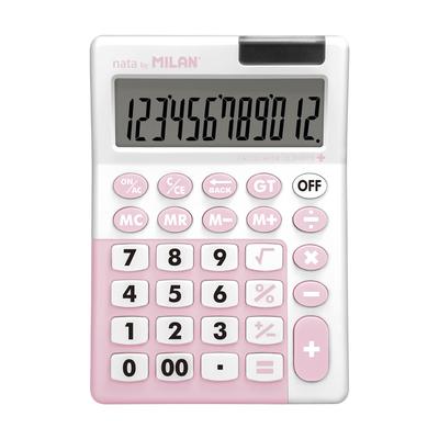 Milan 10 Digit Big Key Antibacterial Calculator Antibacterial Pink MLN151812IBGPBL