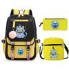 Animation Cartoon Printing High-Value Student School Bag Children'S Shoulder Backpack Pencil Bag Three-Piece Set