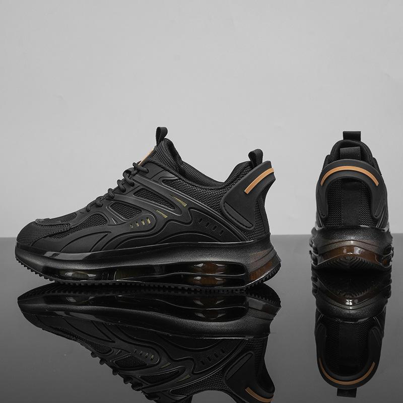 New Men's Shoes Spring Sports Leisure Running Shock Absorption Heightening Youth Versatile Darth Vader Dad Trendy Shoes