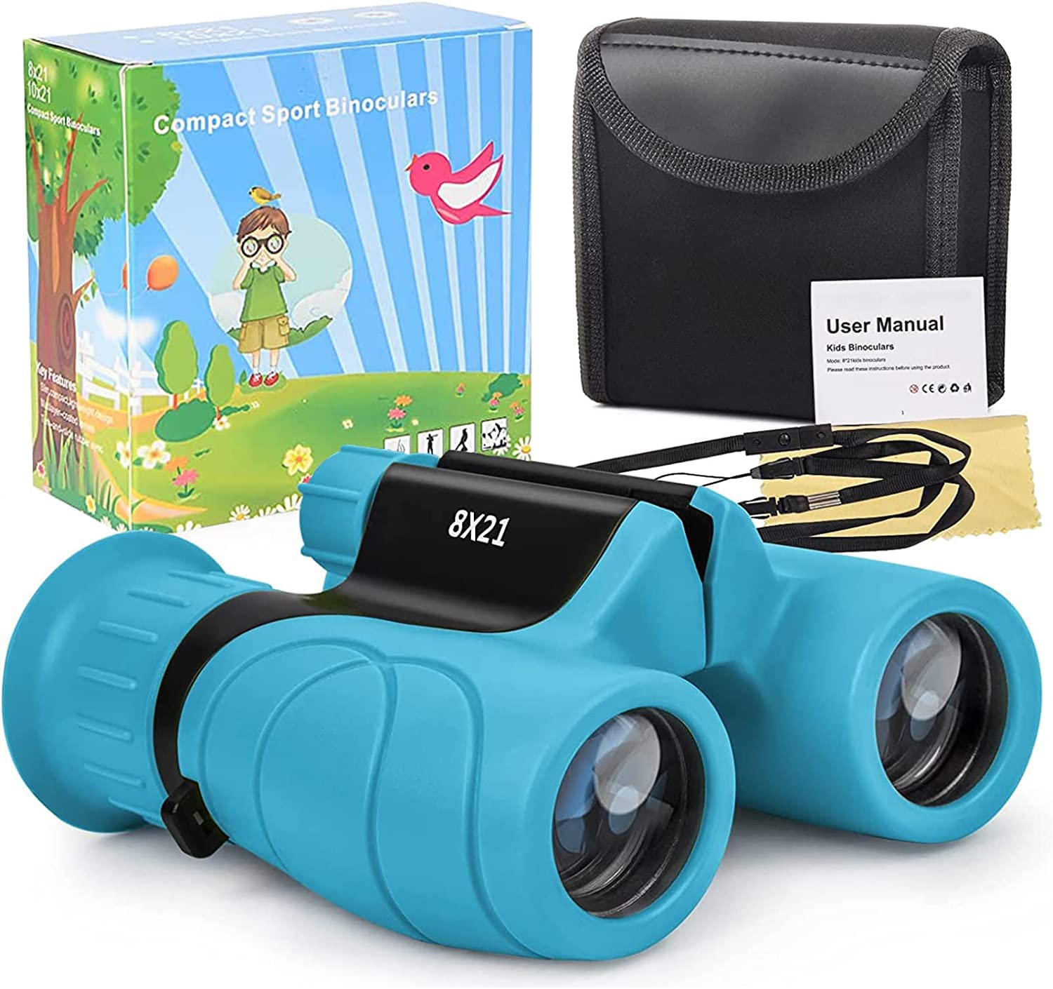 

Binoculars for Concerts and Ages 8x Image Glasses Image Adjustable Interpupillary Storage Ideal for and Sports Outdoor Birthday Easy to Use for Girls