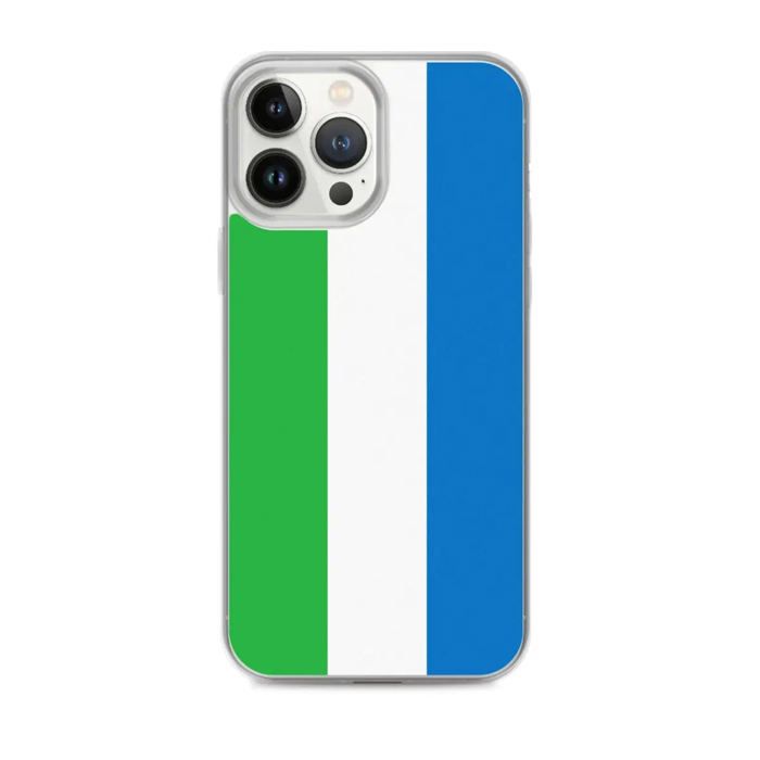 Coque iPhone - Flerfarget - Drapeau Sierra Leone - Souple - TPU - Kompatibel iPhone 13 Pro Max