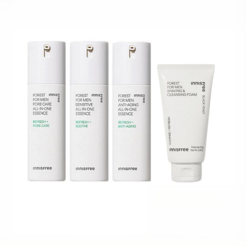 

[Innisfree] Для мужчин Лесная эссенция «все в одном», кожа(тонер), Лосьон, пена для бритья и очищения (6 типов) / Уход за кожей
