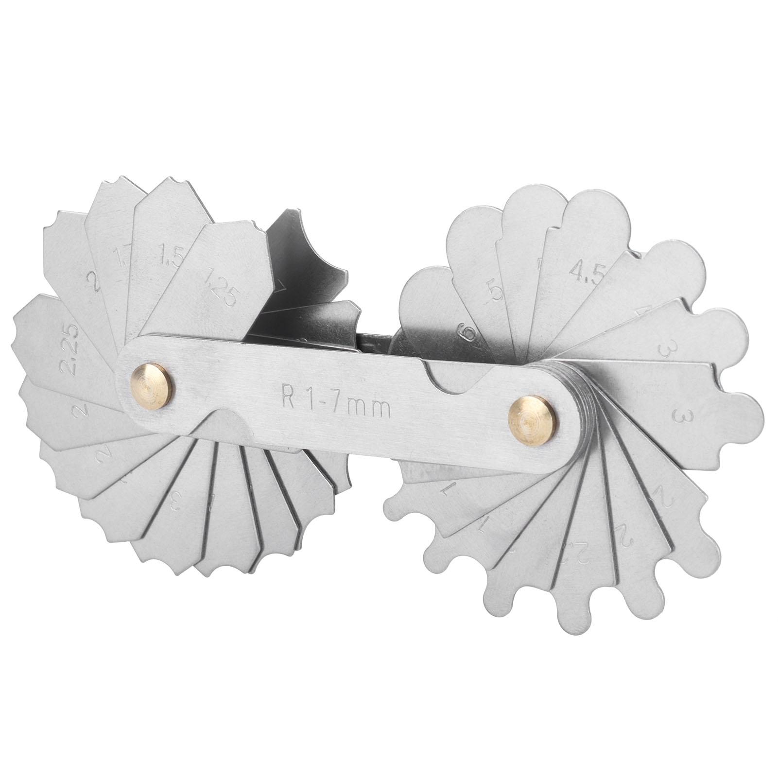 

Радиусный калибр из легированной стали, вогнуто-выпуклый, дуговой, высокоточный промышленный измерительный инструмент R 17MM