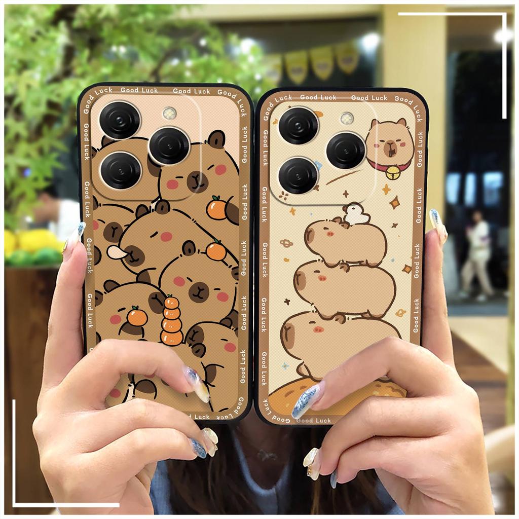 Durable Silicone Phone Case For Tecno Spark20 Pro/KJ6 Cute Dirt-resistant Anti-knock TPU Waterproof Soft Case Cartoon