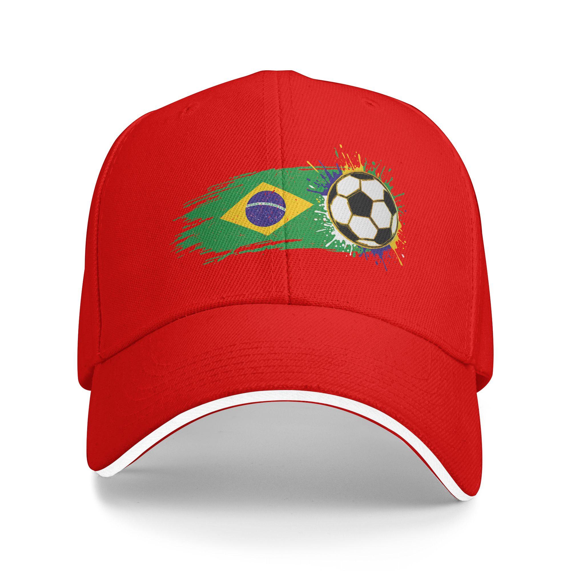 Brazil Flag Brazilian Pride Lovers Baseball Cap Couple Trucker Hat Spring Casual Hunting Camping Sunscreen Baseball Caps One Size