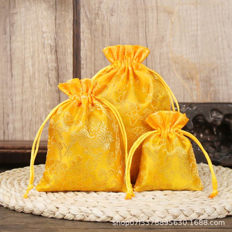 Brocade Jewelry Pouches and Zipper Bags for Bracelets and Prayer Beads