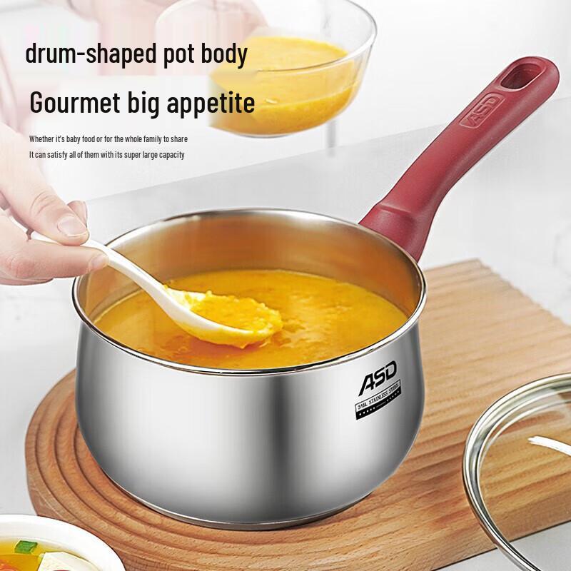 ASD 316L Stainless Steel Baby Food Milk Pot